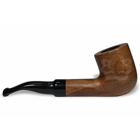 Cachimbo BB Liso Curvo Encerado (Filtro Permanente) Piteira Chifre - 0107 NAT 4